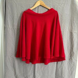 Stretch Circle Skirt, Red, XL